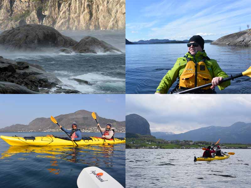 Challenging conditions for kayaking on Lysefjord