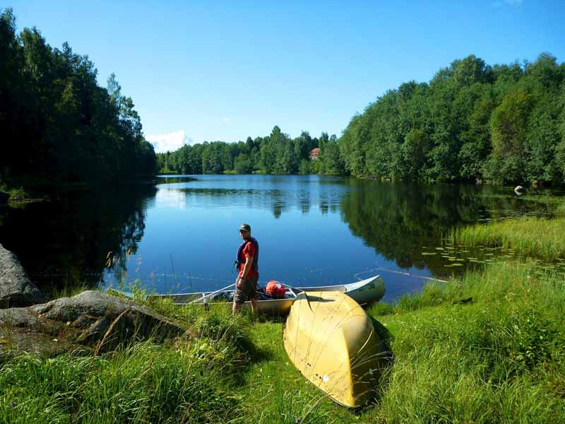 Canoeing and wild camping is a great way to enjoy the Right of Public Access