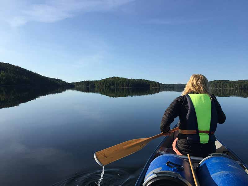Canoeing in Dalsland