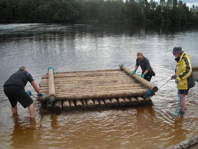Building your own timber raft