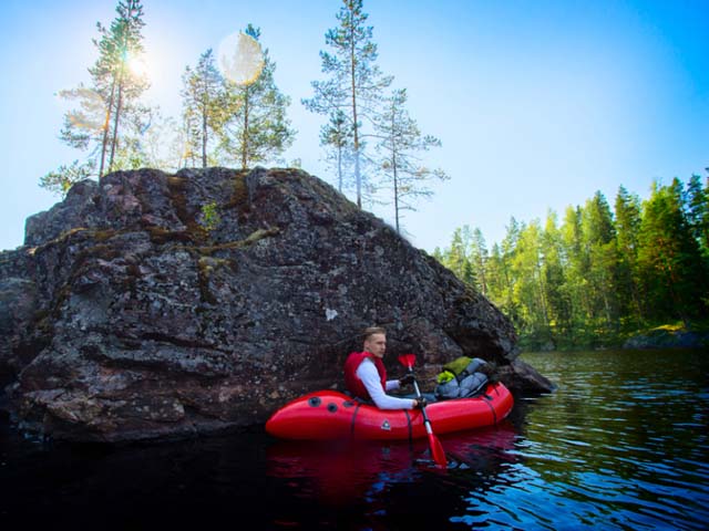 Packrafting is a fun way to spend a few days on the water and can be easily combined with hiking between the lakes.