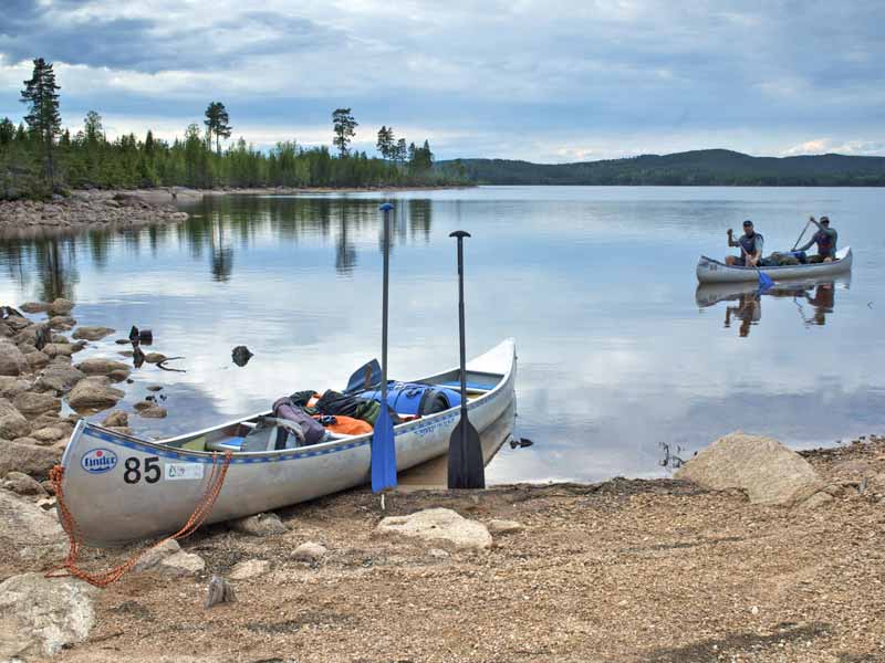 Canoeing in Sweden and Finland. Photo: Euan Turner.