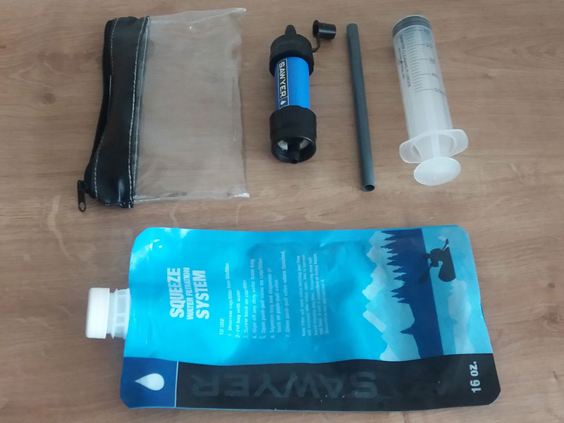 SAWYER MINI WATER FILTER SYSTEM CARRY POUCH 