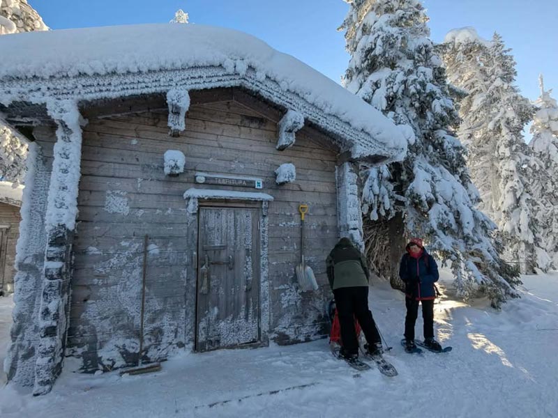 The Variety and Beauty of Snowshoeing in Finnish Lapland. Photo: Christine Hogben.