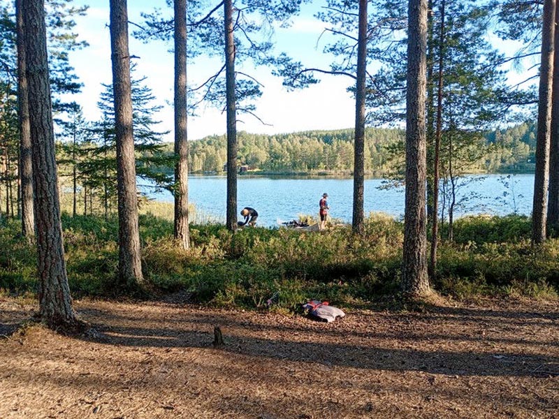 Canoeing and Wild Camping on the Svartälven River in Sweden. Photo: Ivan Roulson