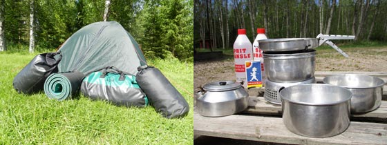 Camping equipment and Trangia