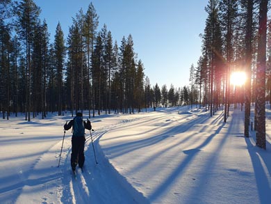 Cross Country Skiing Tours. Photo: Peter Burgess