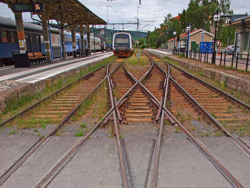 Train tracks in Sweden