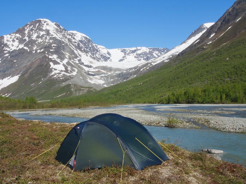 Wild camping in the Lyngen Alps, Norway