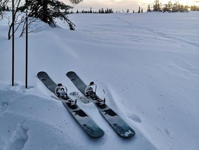 The OAC Kar skis used for the tour | Photo: ET