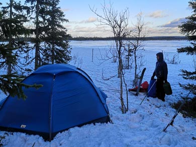 Pitching camp for the evening | Photo: ET