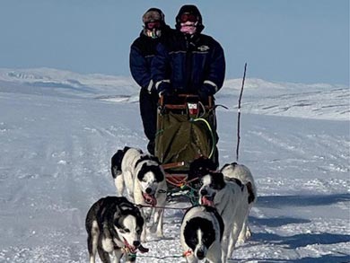 Husky Sledding and Northern Lights on the Finnmark Plateau | Photo: Yvonne Schadee