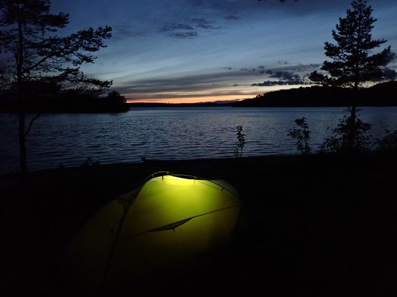 Wild Camping on the Ångerman River on the High Coast