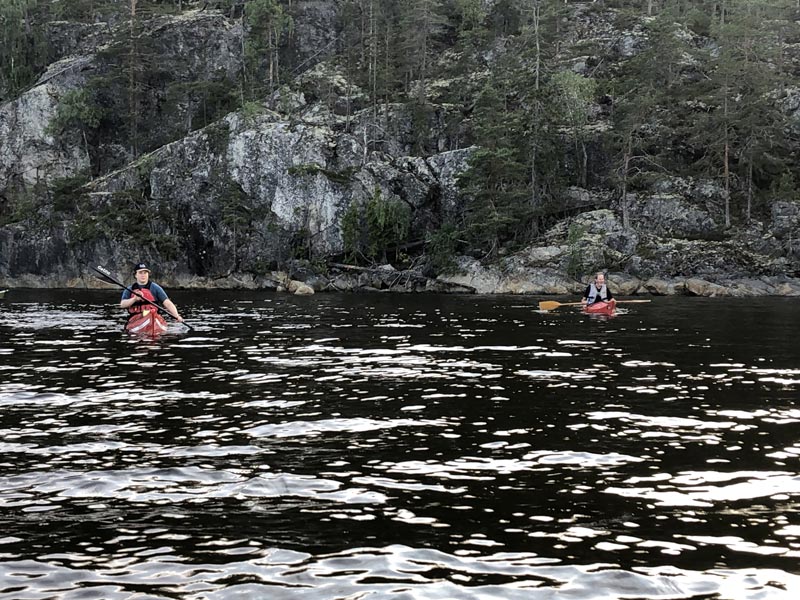 Kayaking on the Ångerman River