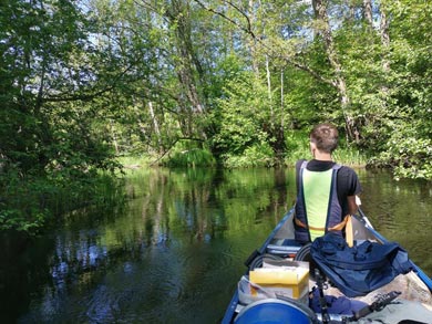 The tour features a contrasting landscape narrow waterways and beautiful open lakes | Photo: Marc Delea