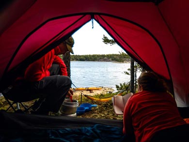 You'll be camping wild in the archipelago during your tour | Photo: KT