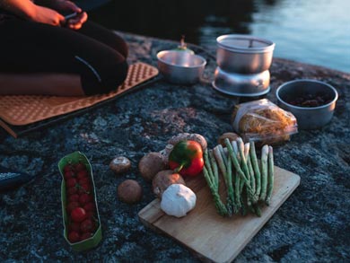Just because you're camping, doesn't mean that mealtimes won't be memorable! | Photo: KT