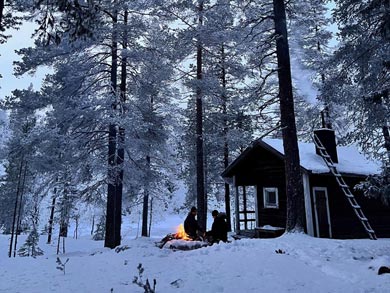 Wildernesss cabin during the tour | Photo: LND