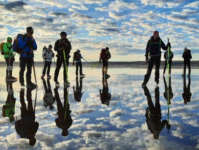 Reflections in the ice | Photo: J.Savelid