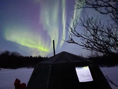 Winter camping in heated tent | Photo: Kapil Sanghi