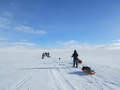 Ski Touring and Winter Camping on the Finnmark Plateau | Photo: Victoria Grove