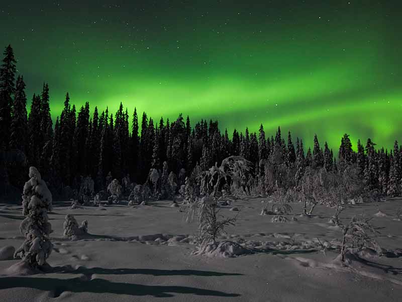 Aurora Borealis in western Lapland