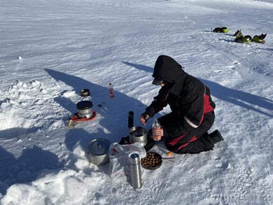 Stopping for lunch on the trail | Photo: Chris Bryce
