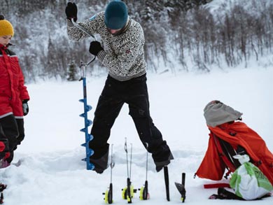 Ice fishing is available to add as an extra activity if staying additional night(s) | Photo: RRL