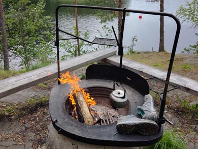 There is a network of camping spots with firewood provided | Photo: SEO