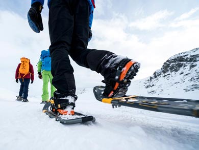 Choosing snowshoes for a day gives you even more flexibility to explore | Photo: SS
