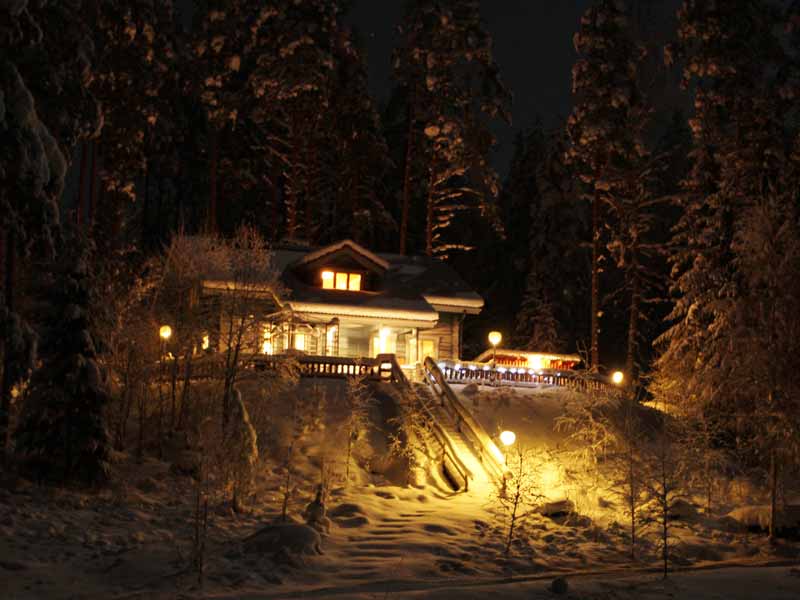 Winter Log Cabin Getaway in Päijänne Tavastia