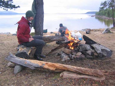 Fires should be made only at the designated fireplaces using the wood provided | Photo: TS