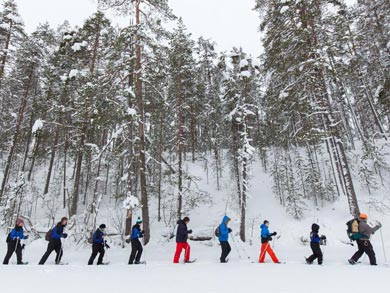 Snowshoeing in Hossa National Park | Photo: Hanna Hutti