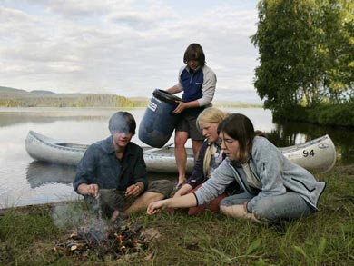 Wild camping on the riverbank is a feature of the tour | Photo: Per Eriksson