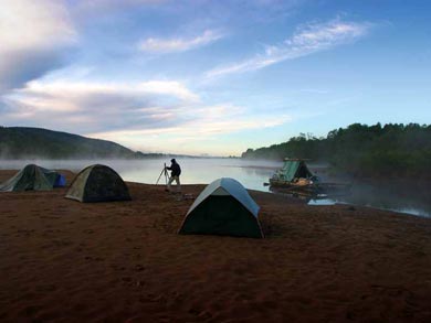 You'll be wild camping on the riverbank along the way | Photo: Hipfel/Starck