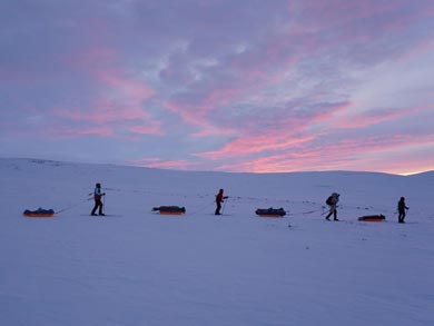 Backcountry Skiing and Northern Lights in Finnish Lapland (Halti) | Photo: Fabiana Casa