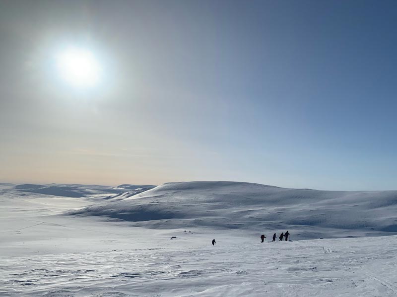 Backcountry Skiing and Northern Lights in Finnish Lapland