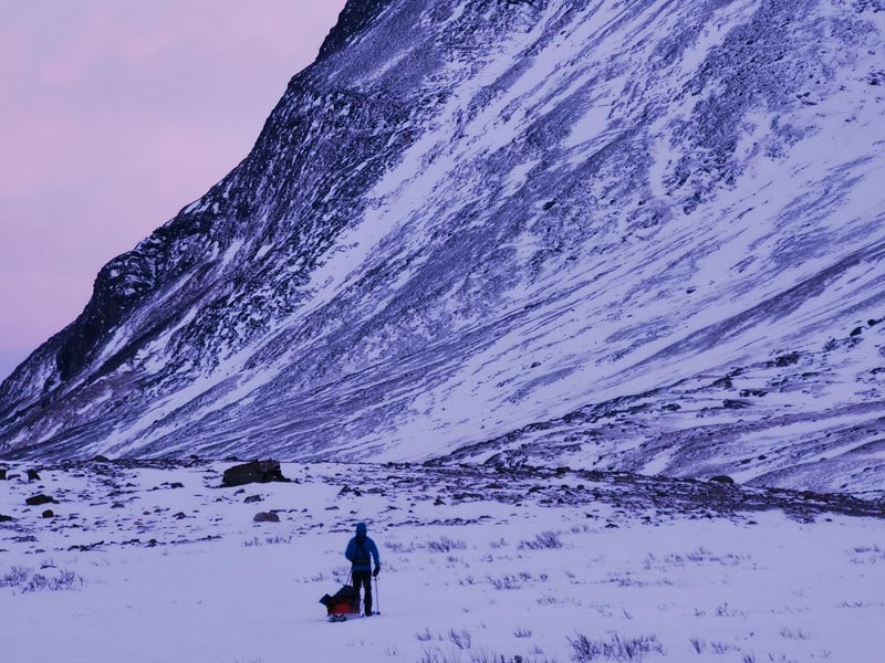 Backcountry Skiing and Winter Camping in Abisko