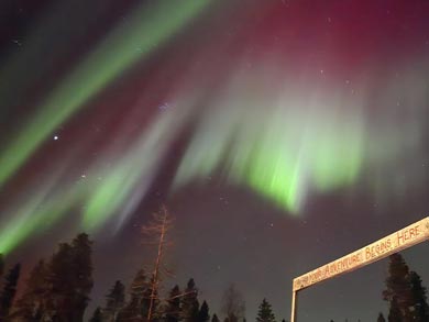 The tour offers good chances to see the Northern Lights | Photo: WLA
