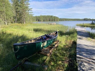 Canoeing on the Tar Route in Kainuu | Photo: Georgina Greaves