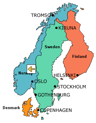 Map of Norway